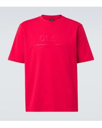 Gucci - Logo Cotton-Blend Jersey T-Shirt - Lyst