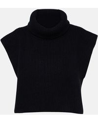 The Row - Emmit Ribbed-knit Cashmere Collar - Lyst