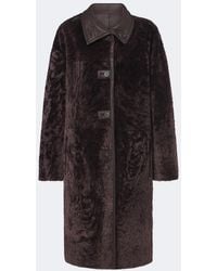 JOSEPH - Ari Reversible Leather And Shearling Coat - Lyst