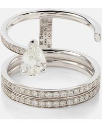 Repossi - Anillo Serti Sur Vide de oro blanco de 18 ct con diamantes - Lyst