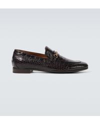 Tom Ford - Gigi Croc-Effect Leather Loafers - Lyst