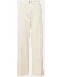 Moncler - Gerade Hose Aus Baumwoll-Gabardine - Lyst