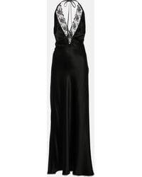 Sir. The Label - Aries Lace-trimmed Silk Gown - Lyst