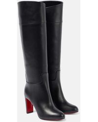 Christian Louboutin - Loo 85 Leather Knee-High Boots - Lyst