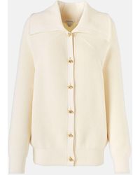 Bottega Veneta - Knot Ribbed-Knit Cotton Cardigan - Lyst