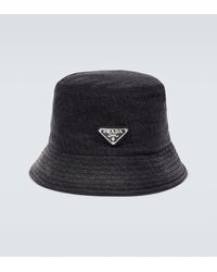 Prada - Hut aus Denim - Lyst