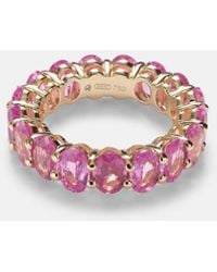 SHAY - 18Kt Eternity Ring With Sapphires - Lyst