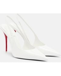 Christian Louboutin - Miss Z Patent Leather Slingback Pumps - Lyst