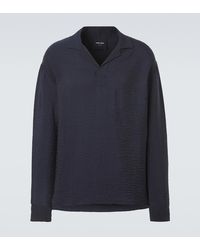 Giorgio Armani - Seersucker Polo Shirt - Lyst
