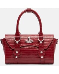 Vivienne Westwood - Bettina Mini Croc-Effect Leather Tote Bag - Lyst