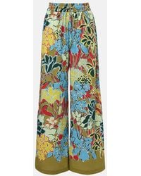 ALÉMAIS - Solstice Cotton-Blend Wide-Leg Pants - Lyst