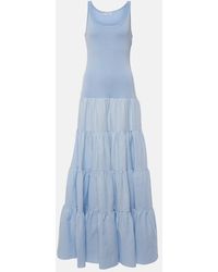 Gabriela Hearst - Pozas Tiered Linen Maxi Dress - Lyst