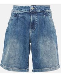 AG Jeans - High-Rise Denim Shorts - Lyst
