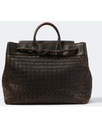 Bottega Veneta - Andiamo Voyager Intrecciato Leather Tote Bag - Lyst