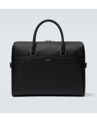 Saint Laurent - Duffle Leather Briefcase - Lyst