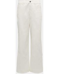 Proenza Schouler - White Label - Jeans a gamba larga e vita alta - Lyst