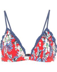 Diane von Furstenberg Bedrucktes Bikini-Oberteil - Rot