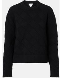 Bottega Veneta - Intreccio Wool-Blend Sweater - Lyst