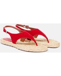 Paris Texas - Amalfi Suede Thong Sandals - Lyst