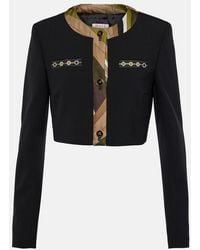 PUCCI - Vivara Cropped Wool-Blend Jacket - Lyst