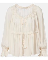 Poupette - Moon Ruffled Blouse - Lyst