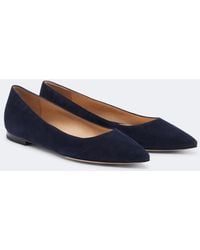 Gianvito Rossi - Gianvito Suede Ballet Flats - Lyst