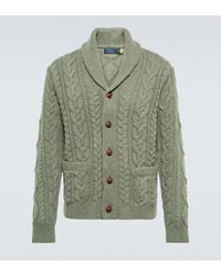 Polo Ralph Lauren Cardigan en laine et cachemire - Vert