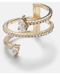 PERSÉE - Anillo Hera De Oro De 18 Ct Con Diamantes - Lyst