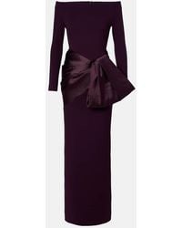 Solace London - Kori Bow-Detail Off-Shoulder Gown - Lyst