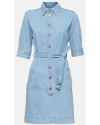 FRAME - Denim Shirt Dress - Lyst