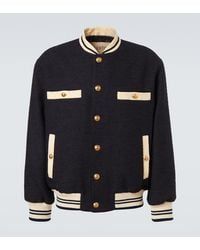 Valentino - Tweed Bomber Jacket - Lyst