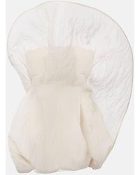 Magda Butrym - Vestido Corto De Organza En Mezcla De Algodon Y Seda - Lyst