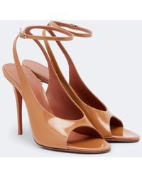 AMINA MUADDI - Anok Patent Leather Slingback Sandals - Lyst