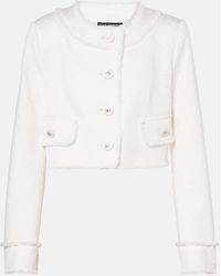 Dolce & Gabbana - Veste Courte En Tweed Rachel - Lyst