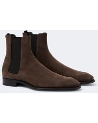 Saint Laurent - Aurelien Suede Chelsea Boots - Lyst