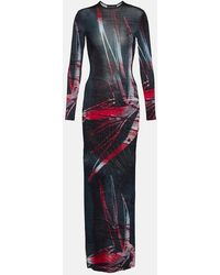 Louisa Ballou - Printed Jersey Maxi Dress - Lyst