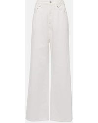 Brunello Cucinelli - Pantalones relajados en ropa teñida de lino de algodón cubierto - Lyst