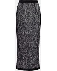 Wardrobe NYC - Sheer Lace Midi Skirt - Lyst