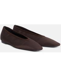 TOTEME - Satin Ballet Flats - Lyst