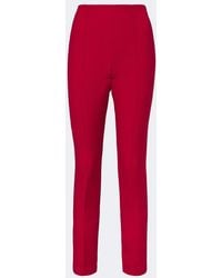 Roland Mouret - Cropped Wool And Silk Slim Pants - Lyst