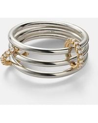 Spinelli Kilcollin - Solarium 925 Sterling And 18Kt Ring With Diamonds - Lyst