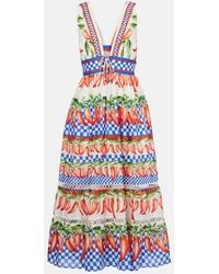 FARM Rio - Robe Midi Imprimee En Coton - Lyst