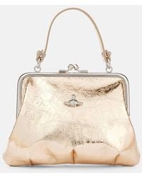 Vivienne Westwood - Tote Granny Small Aus Metallic-Leder - Lyst