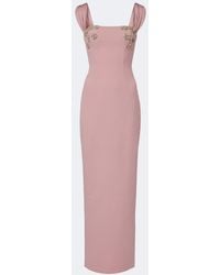 Rachel Gilbert - Malia Embellished Crepe Corset Gown - Lyst