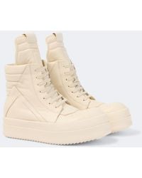 Rick Owens - Mega Bumper Geobasket Leather Sneakers - Lyst