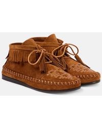 Isabel Marant - Felsa Fringed Suede Ankle Boots - Lyst