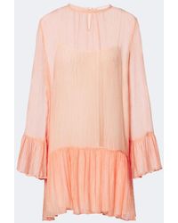 Ulla Johnson - Emmeline Ruffled Silk Chiffon Minidress - Lyst