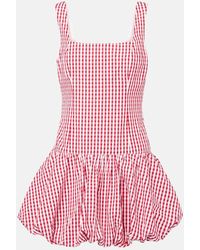 Faithfull the Brand - Charlene Gingham Cotton Poplin Minidress - Lyst