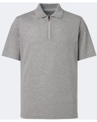 Canali - Jersey Polo En Mezcla De Algodon Y Cachemir - Lyst