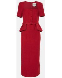 Roland Mouret - Boucle Midi Dress - Lyst